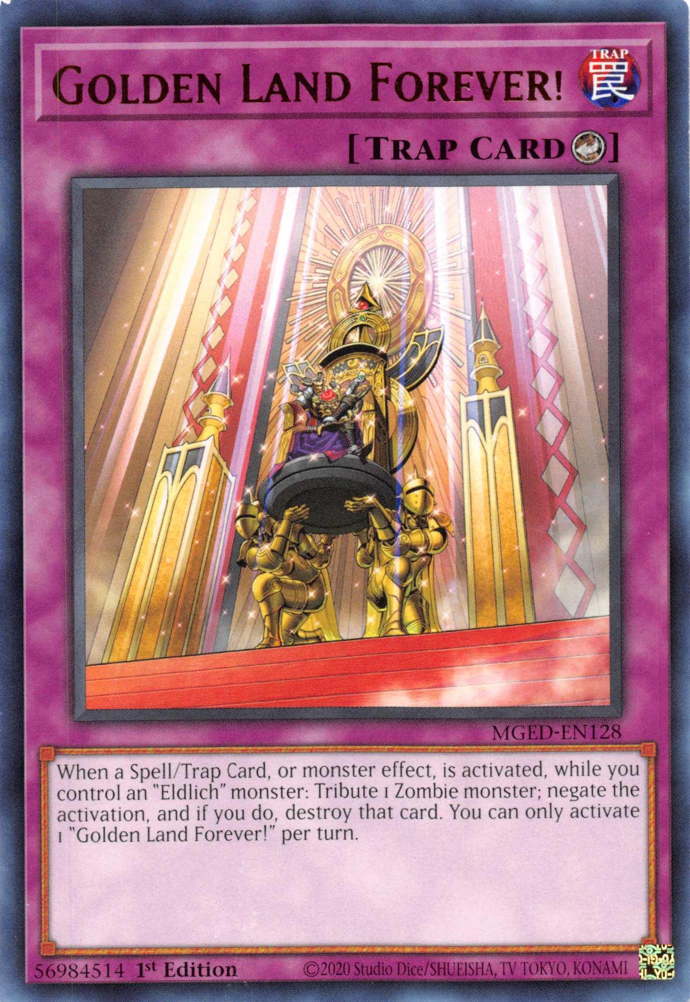 1st Edition, Counter Trap, Maximum Gold: El Dorado, Rare, Trap Golden Land Forever! [MGED-EN128] Rare - Trading Card World
