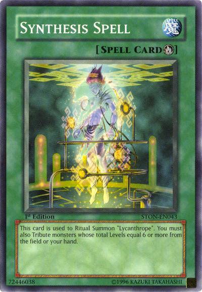 1st Edition, Common, Ritual Spell, Spell, Strike of Neos, Unlimited Synthesis Spell [STON-EN043] Common - Trading Card World