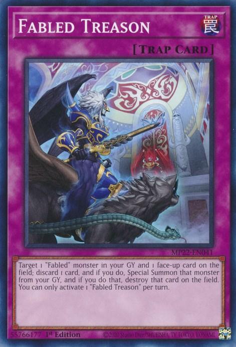 1st Edition, 2022 Tin of the Pharaoh's Gods, Common, Normal Trap, Trap Fabled Treason [MP22-EN041] Common - Trading Card World