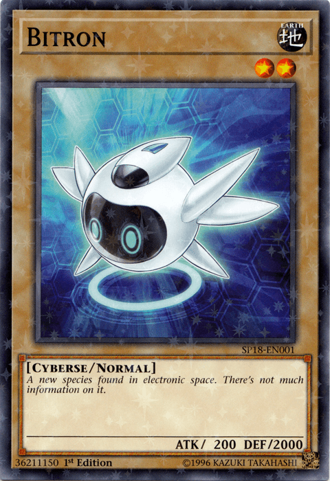 1st Edition, Cyberse, Earth, Normal Monster, Star Pack VRAINS, Starfoil Rare Bitron [SP18-EN001] Starfoil Rare - Trading Card World