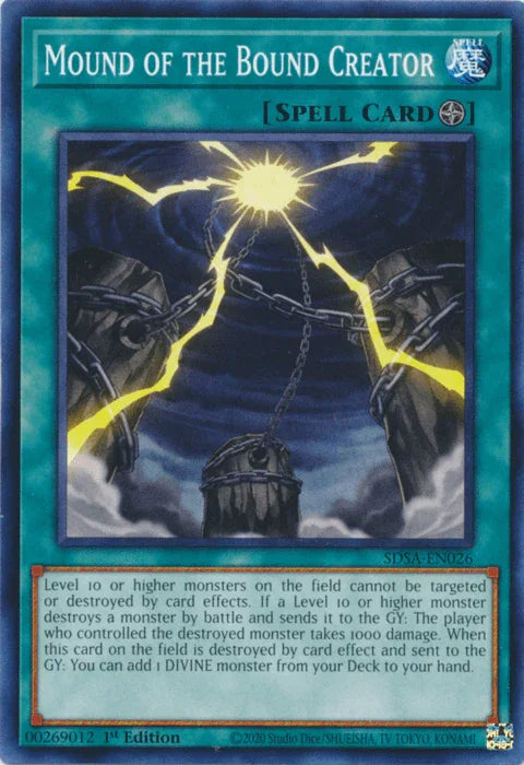 1st Edition, Common, Field Spell, Spell, Structure Deck: Sacred Beasts Mound of the Bound Creator [SDSA-EN026] Common - Trading Card World