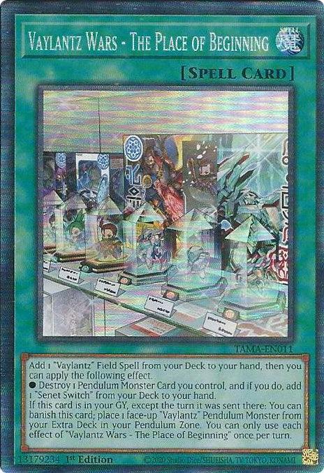 1st Edition, Collector's Rare, Normal Spell, Spell, Tactical Masters Vaylantz Wars - The Place of Beginning [TAMA-EN011] Collector's Rare - Trading Card World