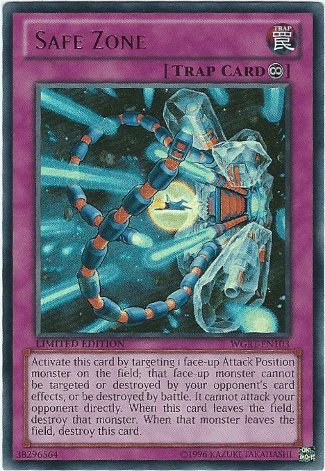 Battle Pack 2: War of the Giants Reinforcements, Continuous Trap, Limited, Trap, Ultra Rare Safe Zone [WGRT-EN103] Ultra Rare - Trading Card World