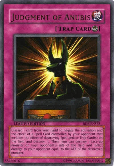 Counter Trap, Limited, Rise of Destiny: Special Edition, Trap, Ultra Rare Judgment of Anubis [RDS-ENSE3] Ultra Rare - Trading Card World