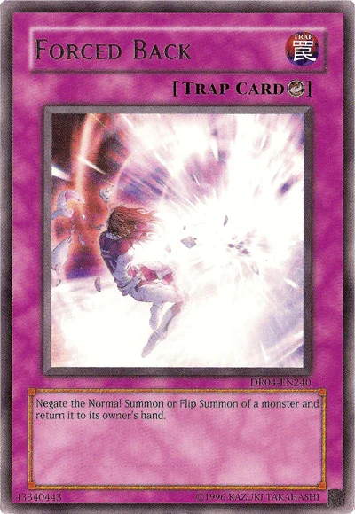 Counter Trap, Dark Revelation Volume 4, Rare, Trap, Unlimited Forced Back [DR04-EN240] Rare - Trading Card World