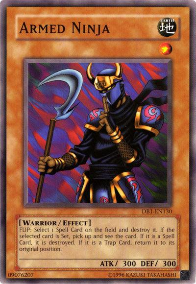 Common, Dark Beginning 1, Earth, Effect Monster, Unlimited, Warrior Armed Ninja [DB1-EN130] Common - Trading Card World