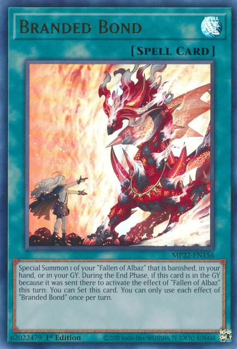 1st Edition, 2022 Tin of the Pharaoh's Gods, Normal Spell, Spell, Ultra Rare Branded Bond [MP22-EN156] Ultra Rare - Trading Card World