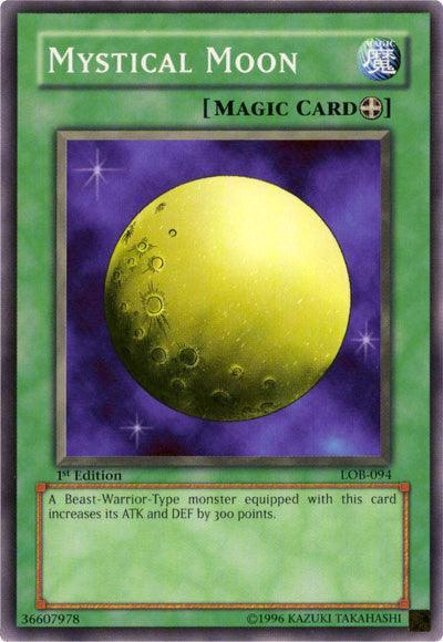 1st Edition, Common, Equip Spell, Spell, The Legend of Blue Eyes White Dragon, Unlimited Mystical Moon [LOB-094] Common - Trading Card World