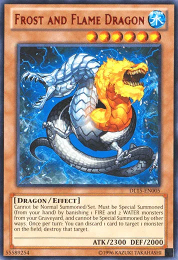 Dragon, Duelist League Promo, Effect Monster, Rare, Unlimited, Water Frost and Flame Dragon (Red) [DL15-EN005] Rare - Trading Card World