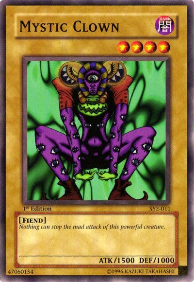 1st Edition, Common, Dark, Fiend, Normal Monster, Starter Deck: Yugi Evolution, Unlimited Mystic Clown [SYE-011] Common - Trading Card World