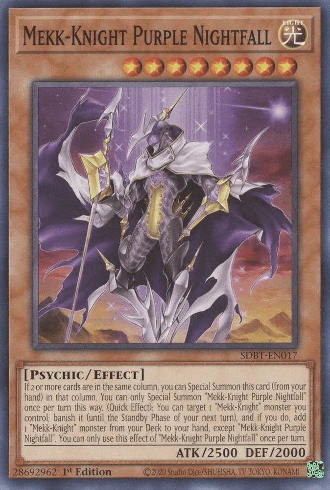 1st Edition, Common, Effect Monster, Light, Psychic, Structure Deck: Beware of Traptrix Mekk-Knight Purple Nightfall [SDBT-EN017] Common - Trading Card World