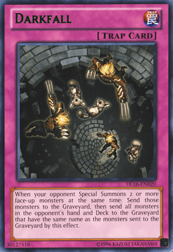 Duelist League Promo, Normal Trap, Rare, Trap, Unlimited Darkfall (Green) [DL16-EN020] Rare - Trading Card World