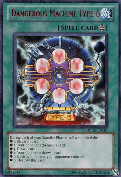 Continuous Spell, Duelist League Promo, Rare, Spell, Unlimited Dangerous Machine Type-6 (Red) [DL12-EN016] Rare - Trading Card World