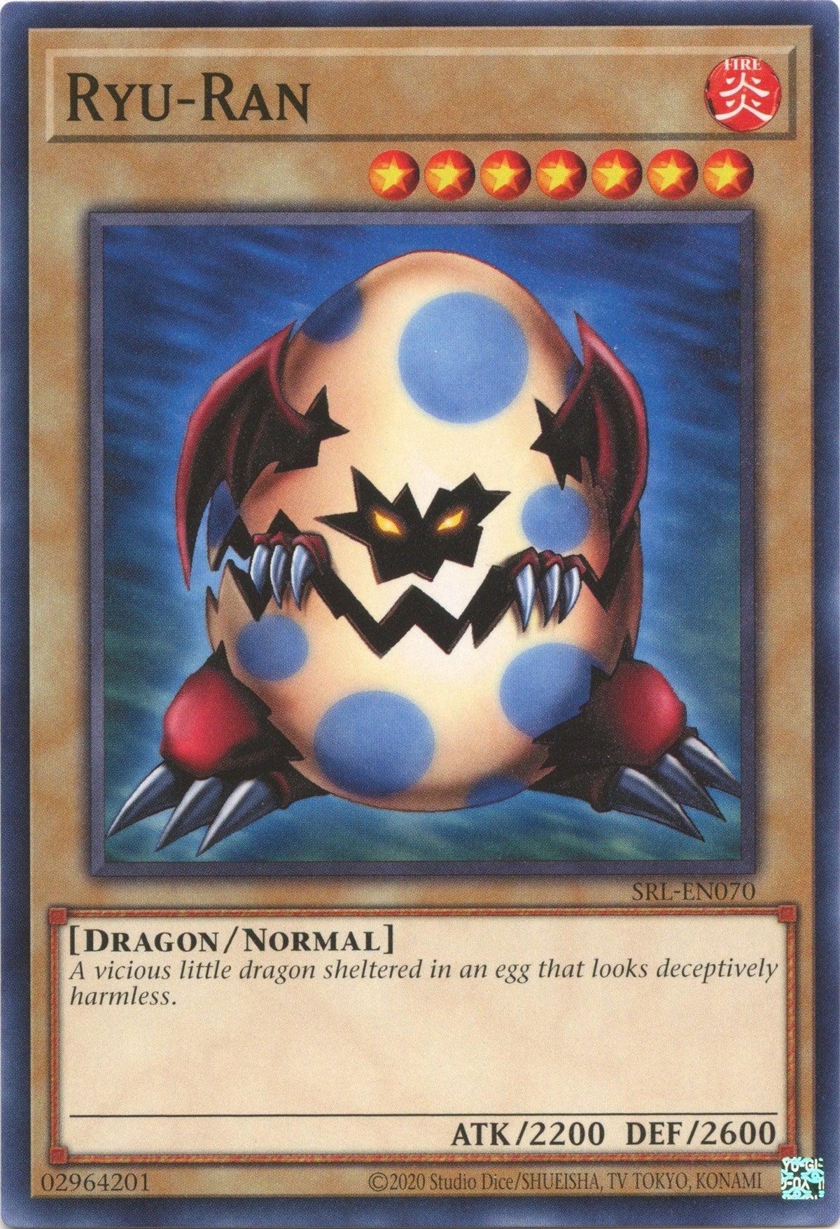 Common, Dragon, Fire, Normal Monster, Spell Ruler (25th Anniversary Edition), Unlimited Ryu-Ran (25th Anniversary) [SRL-EN070] Common - Trading Card World