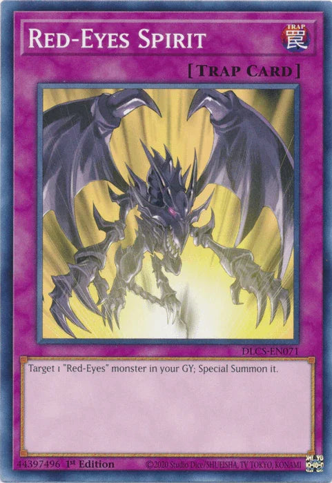 1st Edition, Common, Dragons of Legend: The Complete Series, Normal Trap, Trap Red-Eyes Spirit [DLCS-EN071] Common - Trading Card World