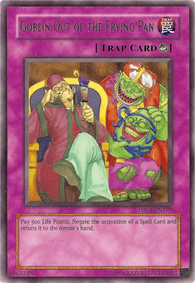 Counter Trap, Dark Revelation Volume 4, Rare, Trap, Unlimited Goblin Out of the Frying Pan [DR04-EN179] Rare - Trading Card World