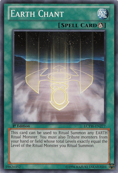 1st Edition, Common, Legendary Collection 3: Yugi's World, Ritual Spell, Spell, Unlimited Earth Chant [LCYW-EN277] Common - Trading Card World