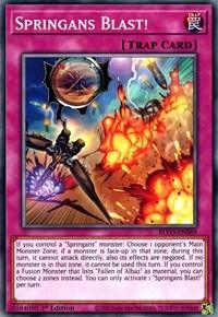 1st Edition, Blazing Vortex, Common, Normal Trap, Trap Springans Blast! [BLVO-EN069] Common - Trading Card World