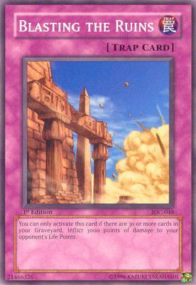 1st Edition, Common, Invasion of Chaos, Normal Trap, Trap, Unlimited Blasting the Ruins [IOC-048] Common - Trading Card World