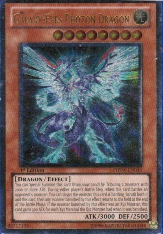 1st Edition, Dragon, Effect Monster, Light, Photon Shockwave, Ultimate Rare, Unlimited Galaxy-Eyes Photon Dragon [PHSW-EN011] Ultimate Rare - Trading Card World