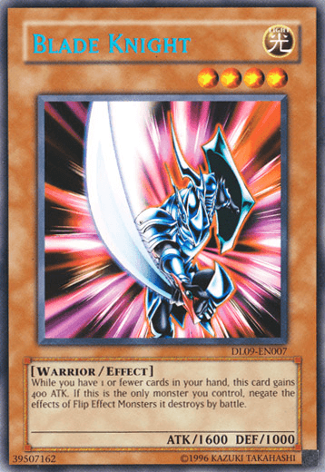 Duelist League Promo, Effect Monster, Light, Rare, Unlimited, Warrior Blade Knight (Blue) [DL09-EN007] Rare - Trading Card World