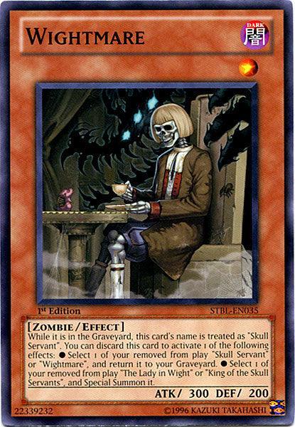 1st Edition, Common, Dark, Effect Monster, Starstrike Blast, Unlimited, Zombie Wightmare [STBL-EN035] Common - Trading Card World