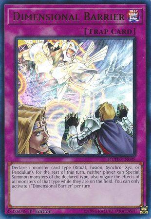 1st Edition, Duel Devastator, Normal Trap, Trap, Ultra Rare Dimensional Barrier [DUDE-EN048] Ultra Rare - Trading Card World