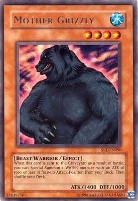Beast-Warrior, Effect Monster, Rare, Spell Ruler, Unlimited, Water Mother Grizzly [SRL-EN090] Rare - Trading Card World