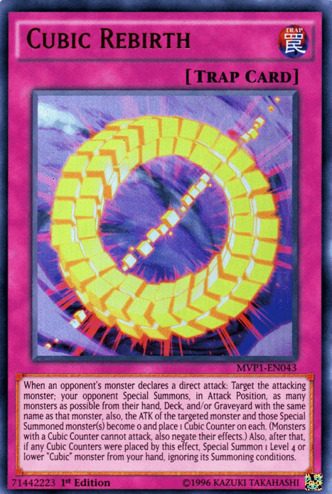 1st Edition, Normal Trap, The Dark Side of Dimensions Movie Pack, Trap, Ultra Rare, Unlimited Cubic Rebirth [MVP1-EN043] Ultra Rare - Trading Card World