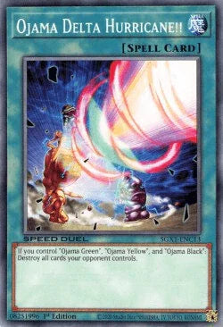 1st Edition, Common, Normal Spell, Speed Duel GX: Duel Academy Box, Spell Ojama Delta Hurricane! [SGX1-ENC13] Common - Trading Card World
