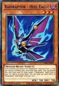 1st Edition, Common, Dark, Effect Monster, Phantom Rage, Winged Beast Raidraptor - Heel Eagle [PHRA-EN004] Common - Trading Card World