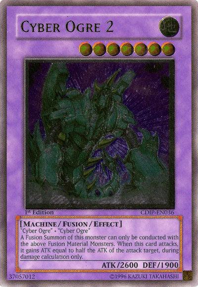 1st Edition, Cyberdark Impact, Earth, Fusion/Effect Monster, Machine, Ultimate Rare, Unlimited Cyber Ogre 2 [CDIP-EN036] Ultimate Rare - Trading Card World