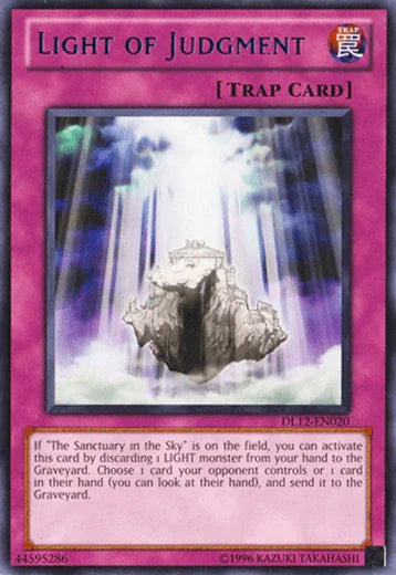 Duelist League Promo, Normal Trap, Rare, Trap, Unlimited Light of Judgment (Blue) [DL12-EN020] Rare - Trading Card World