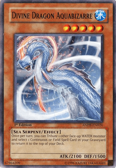 1st Edition, Ancient Prophecy, Common, Effect Monster, Sea Serpent, Unlimited, Water Divine Dragon Aquabizarre [ANPR-EN026] Common - Trading Card World