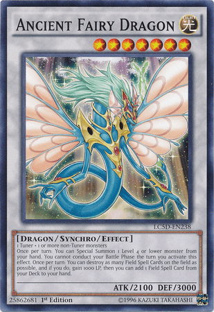 1st Edition, Common, Dragon, Legendary Collection 5D's, Light, Synchro/Effect Monster Ancient Fairy Dragon [LC5D-EN238] Common - Trading Card World