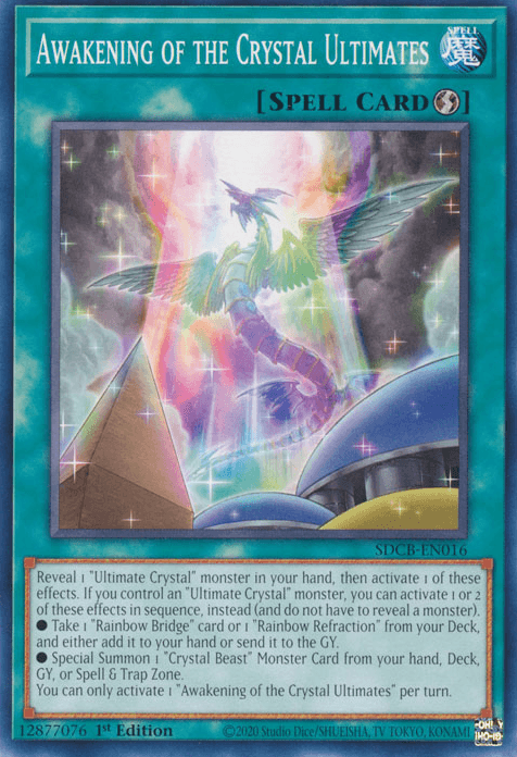 1st Edition, Common, Quick-Play Spell, Spell, Structure Deck: Legend of the Crystal Beasts Awakening of the Crystal Ultimates [SDCB-EN016] Common - Trading Card World