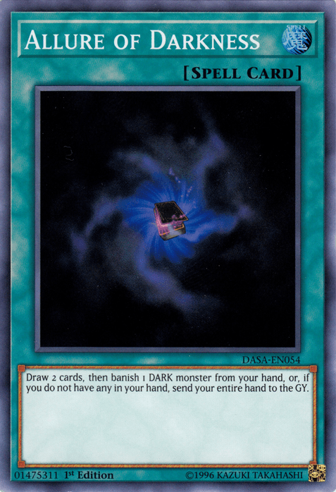 1st Edition, Dark Saviors, Normal Spell, Spell, Super Rare, Unlimited Allure of Darkness [DASA-EN054] Super Rare - Trading Card World