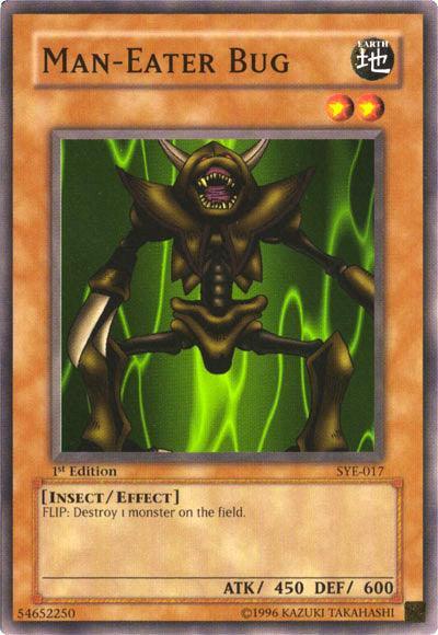 1st Edition, Common, Earth, Effect Monster, Insect, Starter Deck: Yugi Evolution, Unlimited Man-Eater Bug [SYE-017] Common - Trading Card World