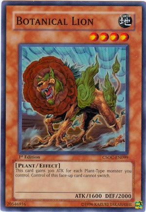 1st Edition, Crossroads of Chaos, Earth, Effect Monster, Plant, Super Rare, Unlimited Botanical Lion [CSOC-EN099] Super Rare - Trading Card World