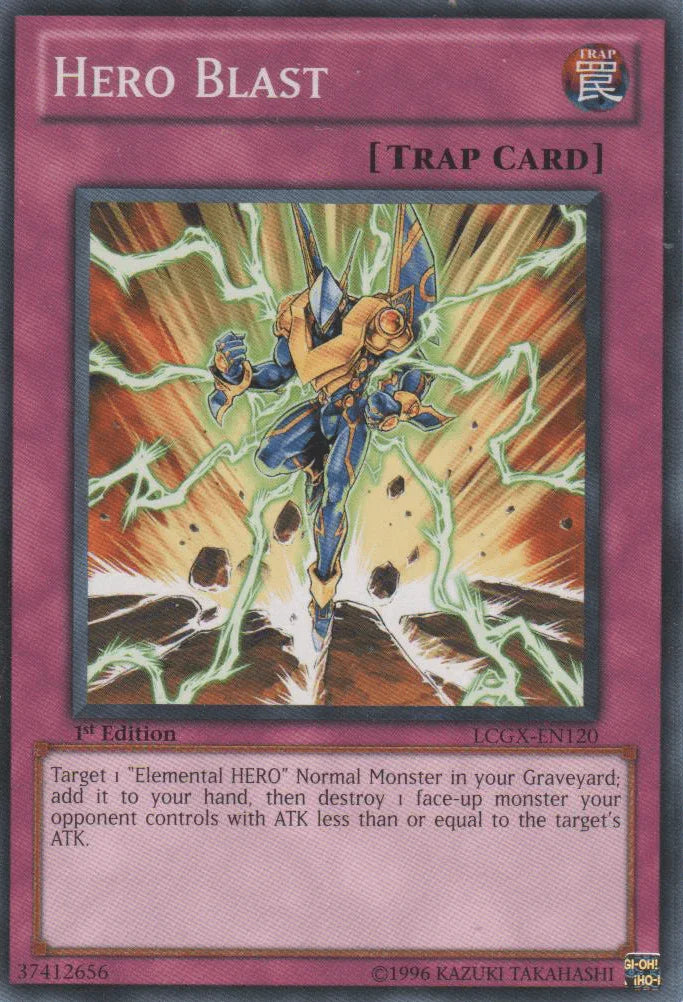 1st Edition, Common, Legendary Collection 2, Normal Trap, Trap, Unlimited Hero Blast [LCGX-EN120] Common - Trading Card World