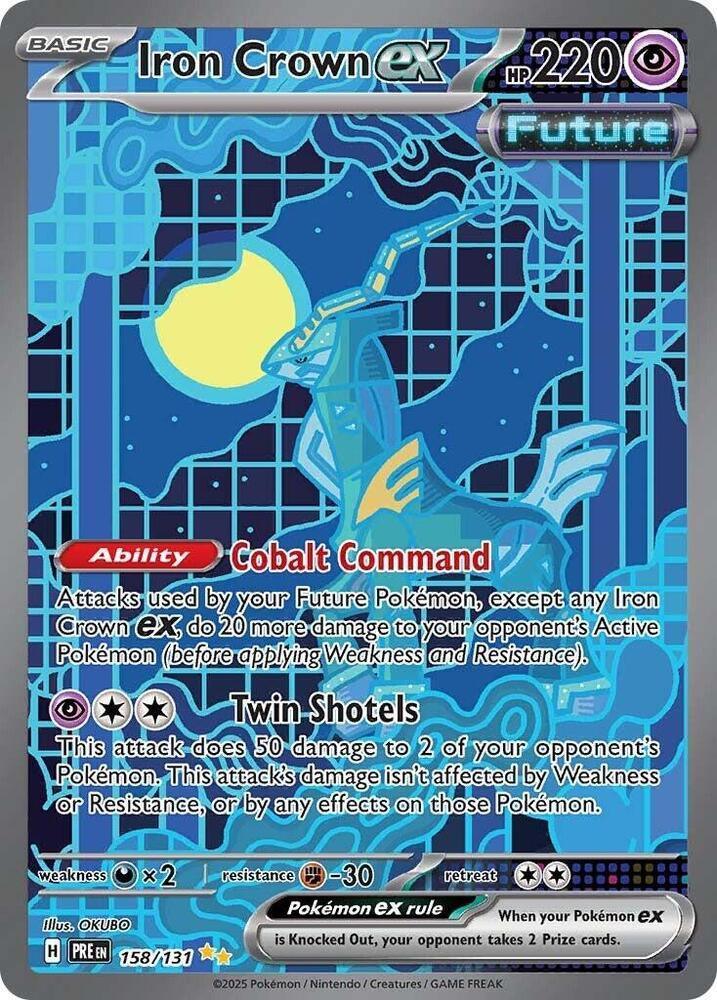 Scarlet & Violet: Prismatic Evolutions Iron Crown ex (158/131) [Scarlet & Violet: Prismatic Evolutions] - Trading Card World