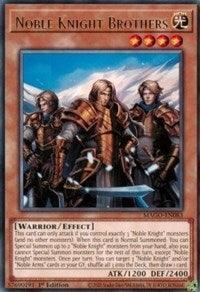 1st Edition, Effect Monster, Light, Maximum Gold, Rare, Warrior Noble Knight Brothers [MAGO-EN083] Rare - Trading Card World