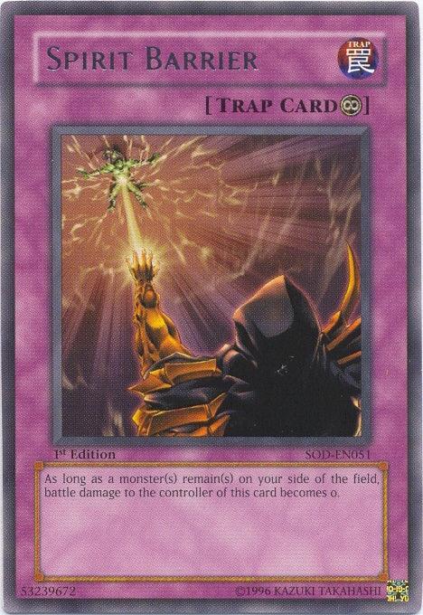 1st Edition, Continuous Trap, Rare, Soul of the Duelist, Trap, Unlimited Spirit Barrier [SOD-EN051] Rare - Trading Card World