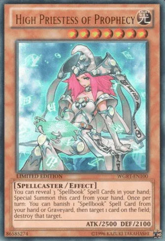 Battle Pack 2: War of the Giants Reinforcements, Effect Monster, Light, Limited, Ultra Rare High Priestess of Prophecy [WGRT-EN100] Ultra Rare - Trading Card World