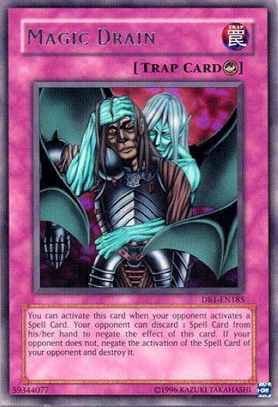 Counter Trap, Dark Beginning 1, Rare, Trap, Unlimited Magic Drain [DB1-EN185] Rare - Trading Card World
