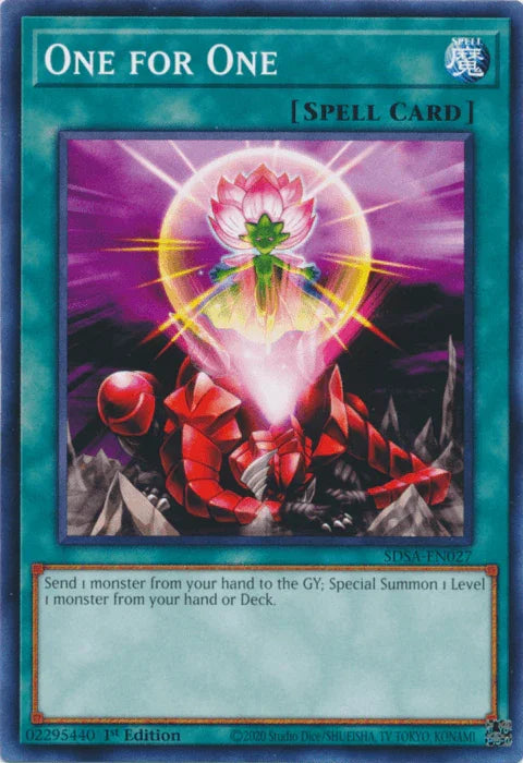 1st Edition, Common, Normal Spell, Spell, Structure Deck: Sacred Beasts One for One [SDSA-EN027] Common - Trading Card World