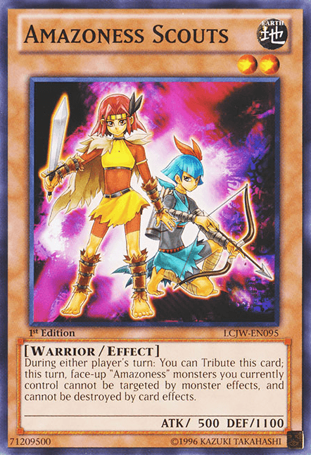 1st Edition, Common, Earth, Effect Monster, Legendary Collection 4: Joey's World, Warrior Amazoness Scouts [LCJW-EN095] Common - Trading Card World