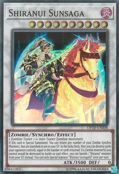 Fire, OTS Tournament Pack 10, Super Rare, Synchro/Effect Monster, Unlimited, Zombie Shiranui Sunsaga [OP10-EN008] Super Rare - Trading Card World