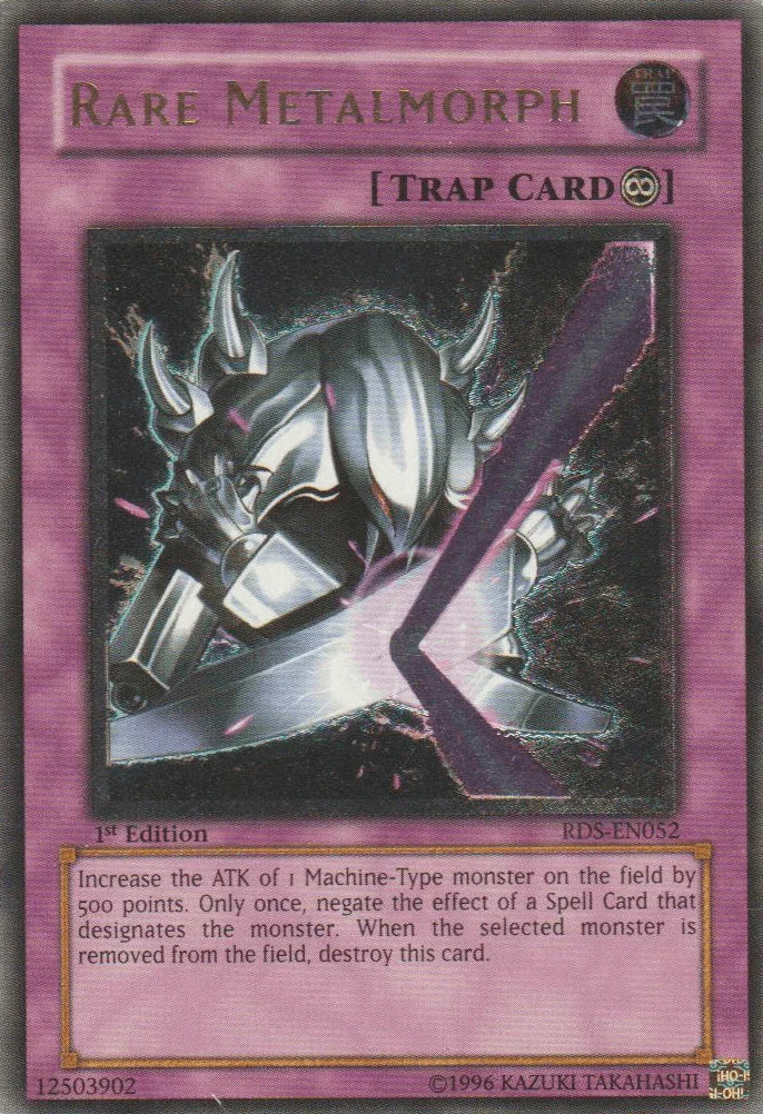 1st Edition, Continuous Trap, Rise of Destiny, Trap, Ultimate Rare, Unlimited Rare Metalmorph [RDS-EN052] Ultimate Rare - Trading Card World