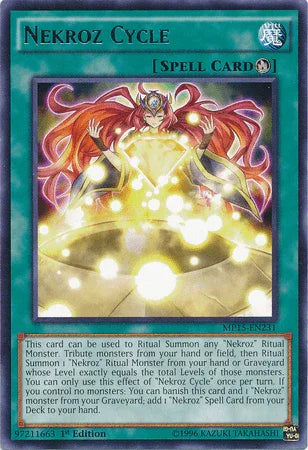 1st Edition, 2015 Mega-Tins Mega Pack, Rare, Ritual Spell, Spell Nekroz Cycle [MP15-EN231] Rare - Trading Card World